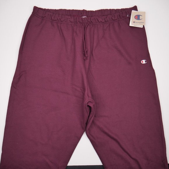 Champion Men's Reverse Weave Sweatpants Burgundy - Picture 3 of 8